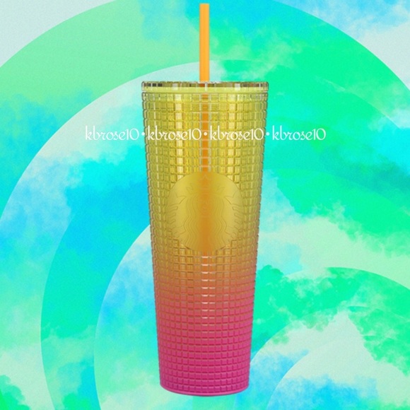 Starbucks Accessories - NWT🌟Starbucks Lemon Gradient Cold Cup Venti 24 oz Summer 2022 Tumbler